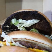 Never had a burnt patty from McDonald's until tonight, nice job.