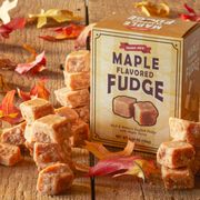 a box of maple fudge