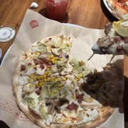 corn on pizza??? don't be fooled it was delish!!!