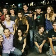 a group of people posing for a picture