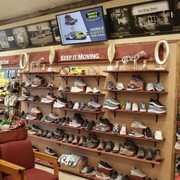 We have a fully stocked athletic shoe department for men and women. Including Hoka, Brooks and New Balance.