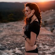 Kate's outdoor fine art boudoir session.