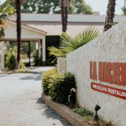 the entrance to the restaurant