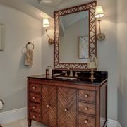 Modern-vintage custom bathroom!