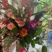 Beautiful bouquet that included bright colors, bold design, and fragrant flowers!