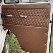 Classic style Chevy van door panel.