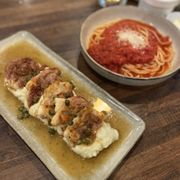Chicken wrapped in prosciutto in a butter sage sauce