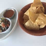 Complimentary Chips and Salsa for Breakfast. Love it :)