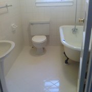 This floor was black when we saw it, then we did this!