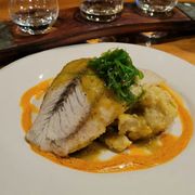 Sea Bass and a Tequila flight