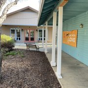 Entrance to services at UUFC