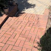 Patio area before being cleaned