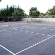 Basketball court/tennis courts