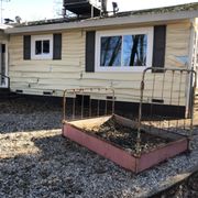 Before new siding installed