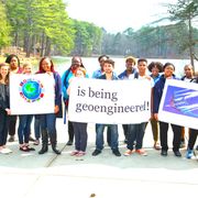 ecojustice advocates beside Swan Lake in Morrow, GA - photo by Linda Sayseng