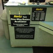Hours of operation.