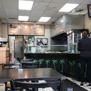 5 table taqueria...odd "atm" inside...cash only...no restroom...2 tv