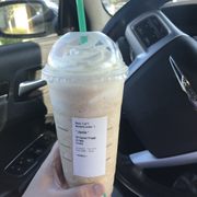 Carmel Frappuccino no Carmel. Paid for 2 extra shots and didn't get them. Bummer morning.