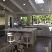 Our client wanted to mix modern tastes with traditional charm. This spacious kitchen is perfect for preparing family meals or entertaining.
