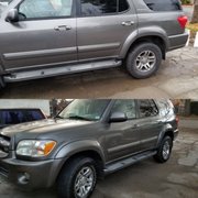 Side view of finished toyota sequoia