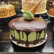 Custom Mint Chocolate chip cake
