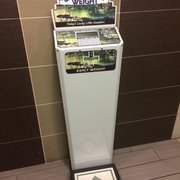 A scale at the bathrooms, because going to the Chico Mall wasn't already depressing enough.