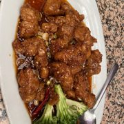 General Tao's Chicken. Too sweet and not very spicy.