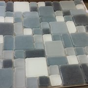 Frosted glass mosaic