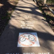 No Pets, No Roller skating, No Bike riding, Walk your Bike