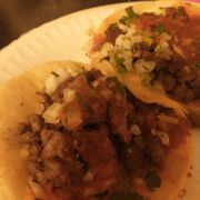 Langua burrito and asada tacos.