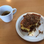 Espresso and coffee cake! Mmmmm!