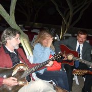 Playing guitar with Travis Walton who was the person that the movie Fire In The Sky was made after.