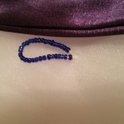 The blue beads didn't match the purple