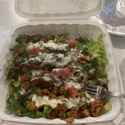 Chicken tostada ! Pretty good.