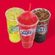 a variety of sodas and soft drinks