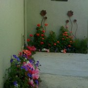 Beautiful gardens to greet you.