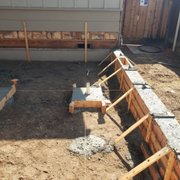 Stem wall pour and footings