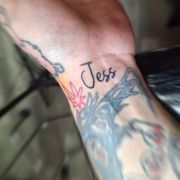 Name on wrist