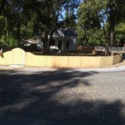 Cedar fence in historical Chapman Town.