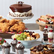 a variety of desserts and pastries