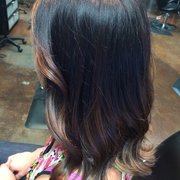 Cut off approx. 10 inches and some soft highlights .