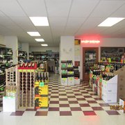 rows of bottles of wine on shelves