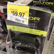 Locked $59 Ear Protection. Meanwhile, most of the eye protection was missing from its packaging. SMH