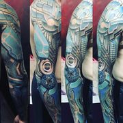 This tattoo was inspired by anime movies.
Full color sleeve tattoo.
Msg today for a free quote