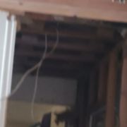 This is a new on bathroom renovation wiring a light system and they're doing the drywall hang  windows