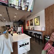 The seating area