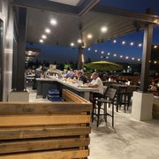 Outdoor bar area