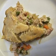Chicken pot pie.  Lot's of vegetables  and chicken