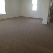 Carpet cleaned by the bonnet Method