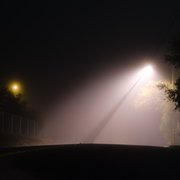 Another foggy night in Oroville, CA, USA.